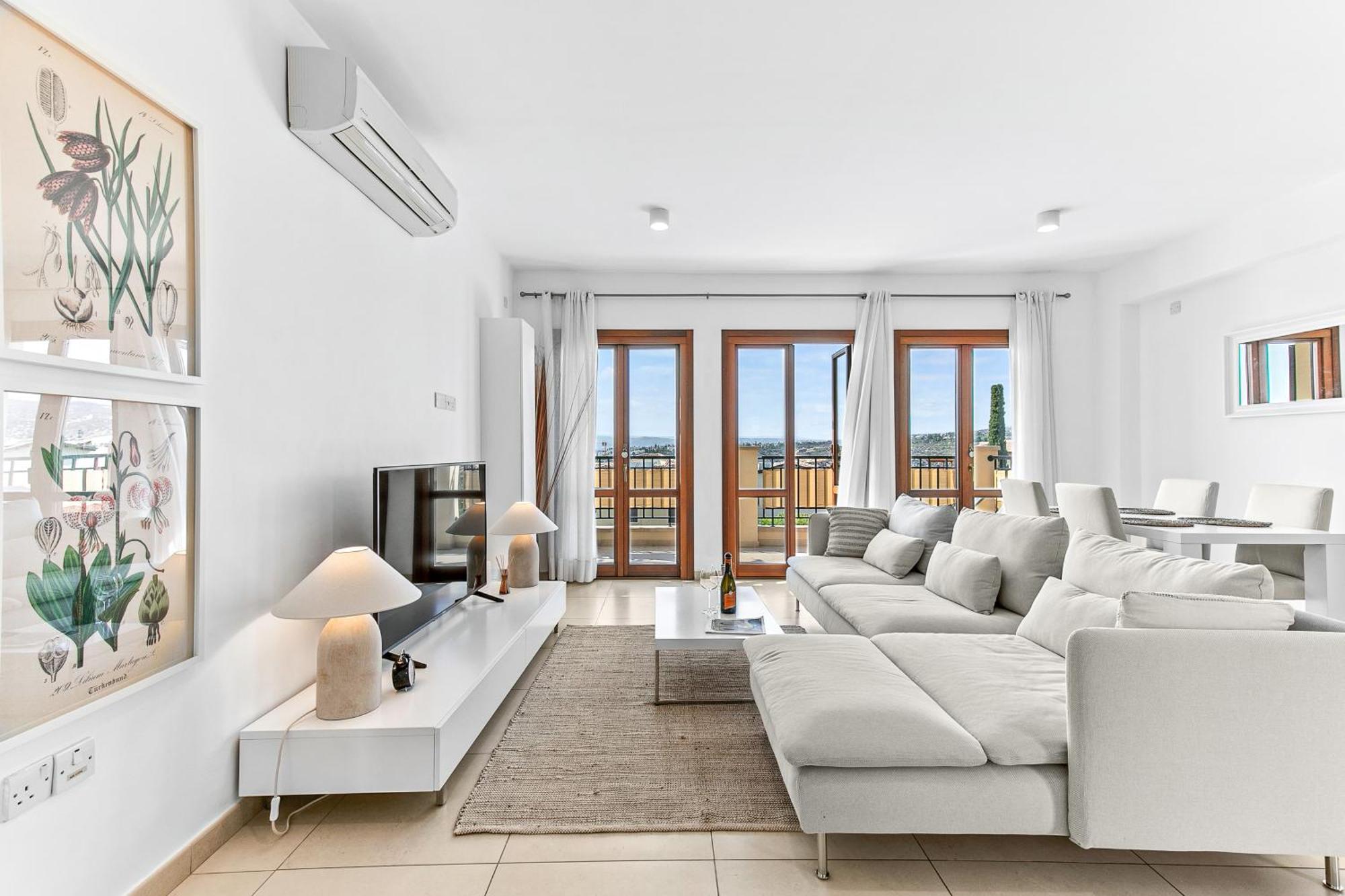 Theia With Sea And Sunset Views, The In Aphrodite Hills Apartment Kouklia